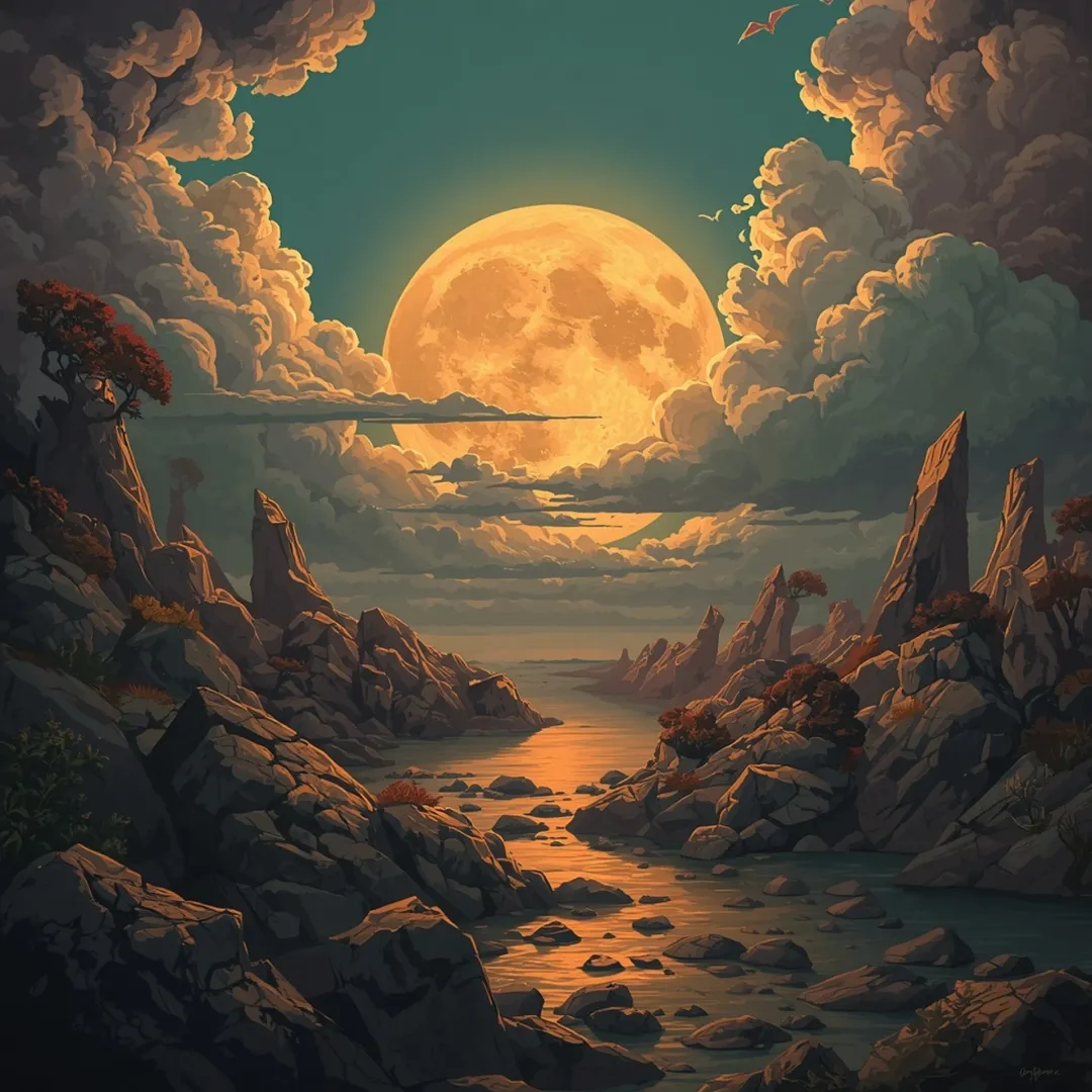 Moonlit Passage of Eternity