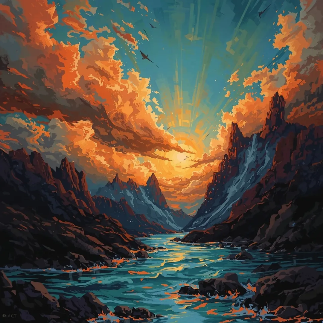 Celestial River of Fire