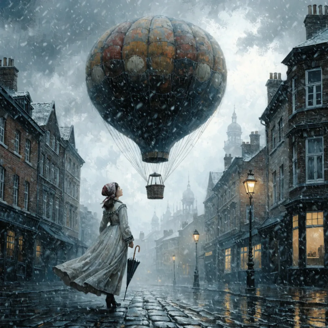Whispers Beneath the Winter Balloon