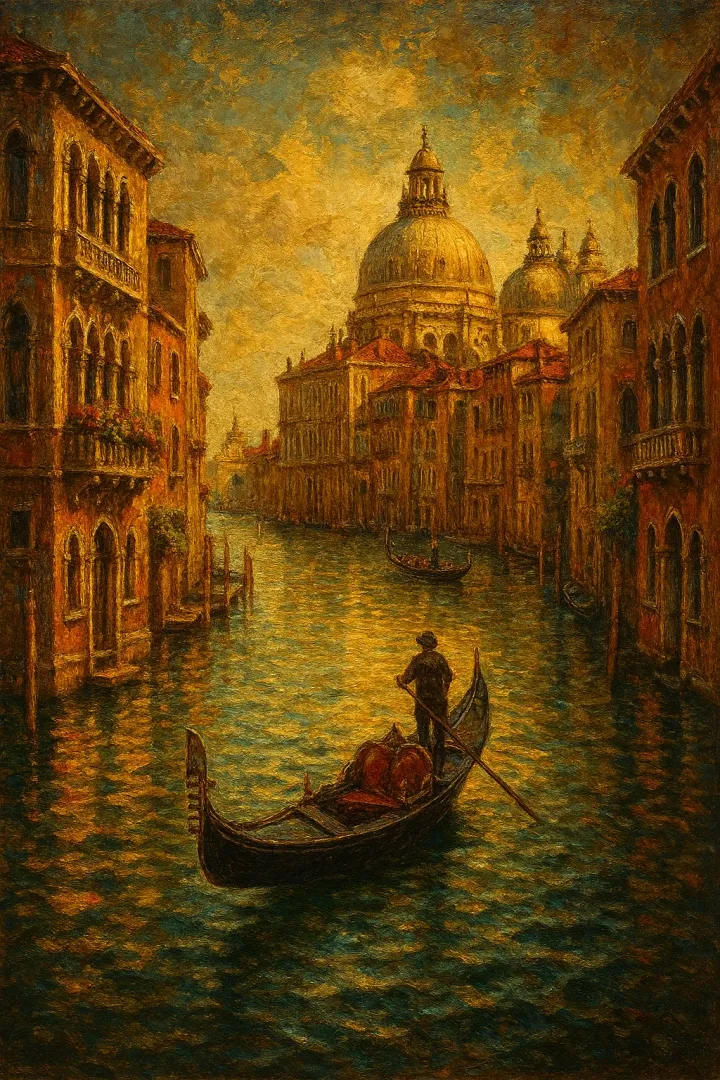 Golden Venice Gondola