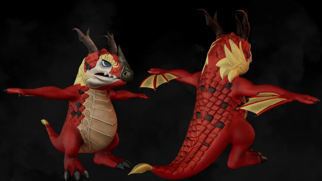 Meley – Stylized Fantasy Dragon
