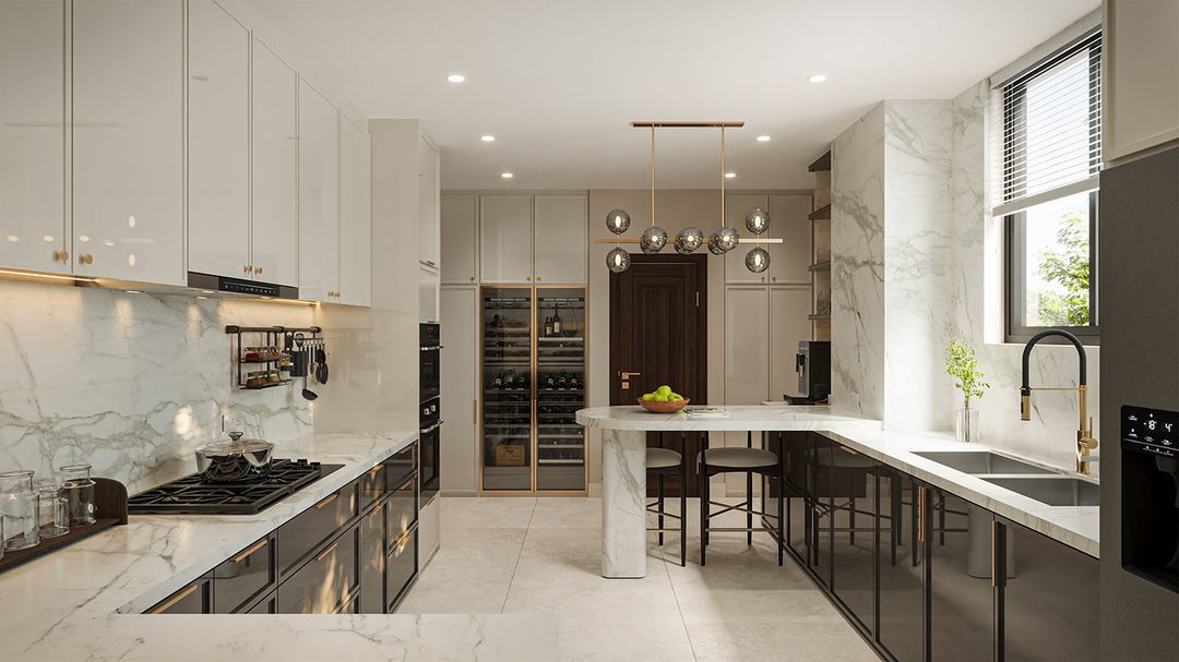 Modern Kitchen Interior | Photorealistic Visualization