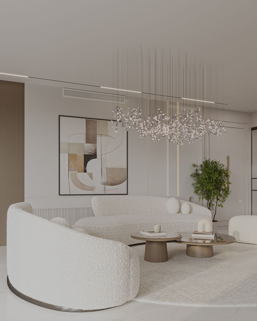 3D Modern Cozy Living Room