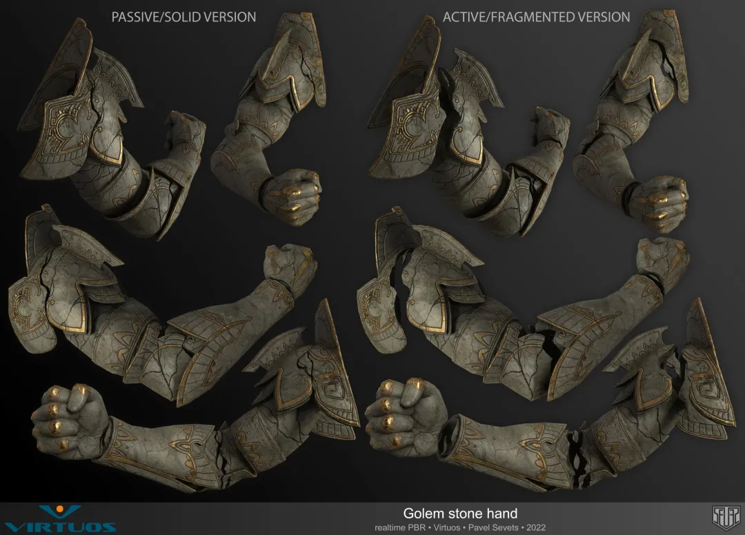 Golem stone hand