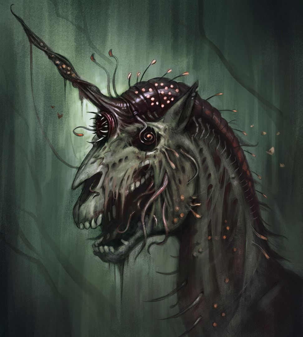 Creepy Unicorn Design