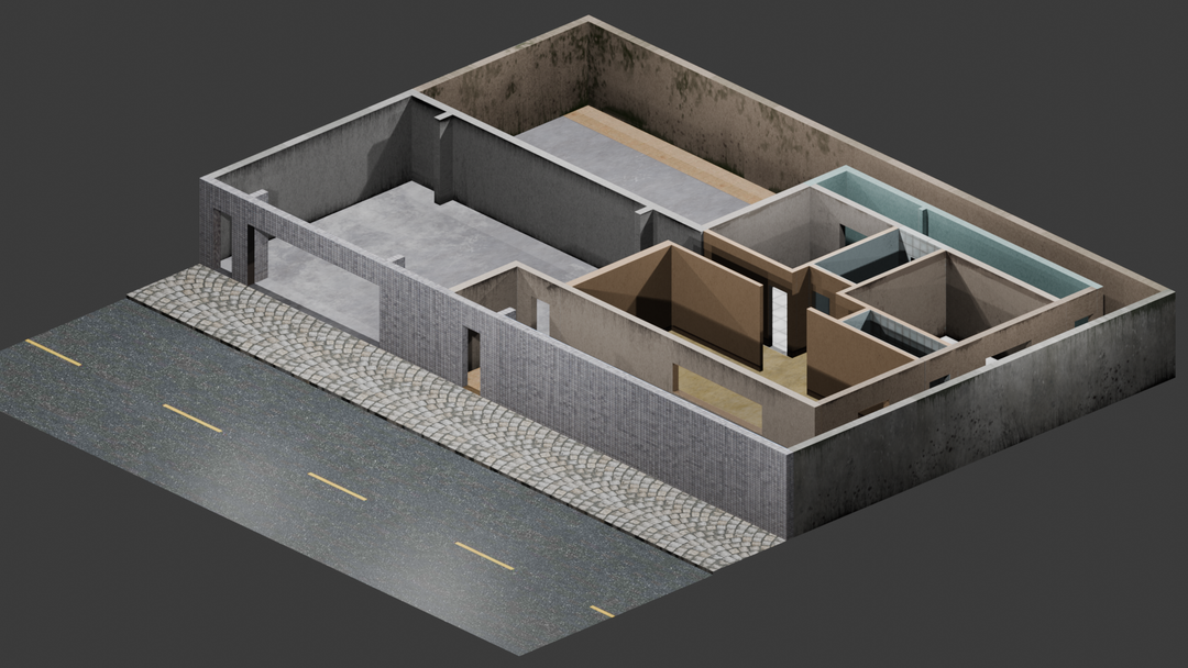Modular House Environment | Low Poly Game Asset