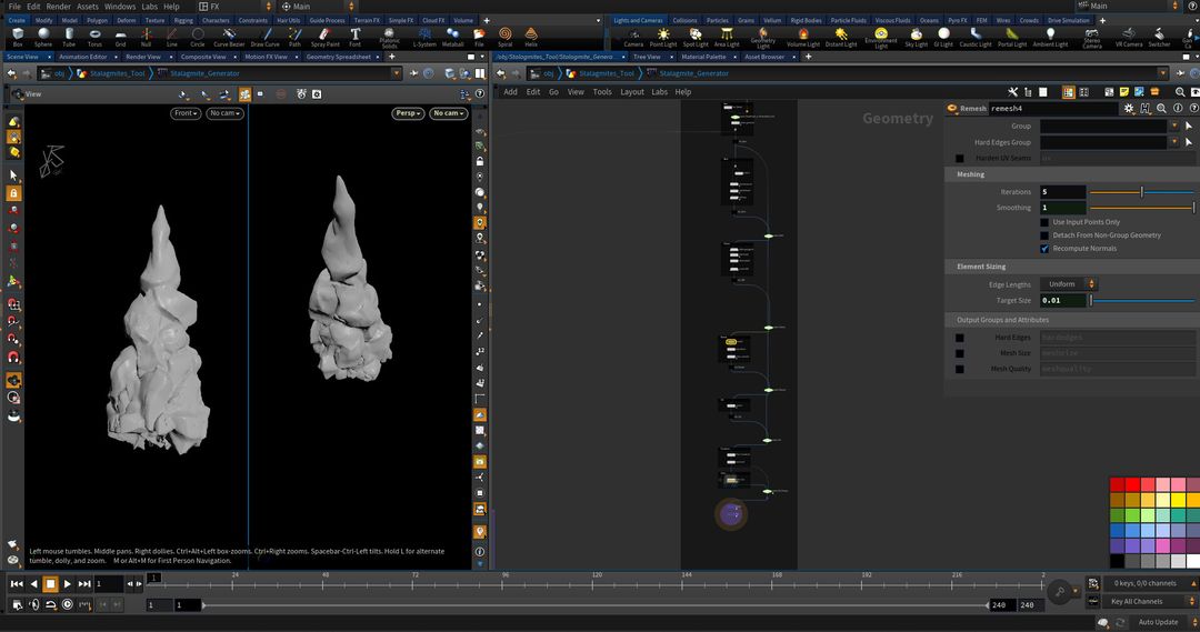 Stalagmites / Stalactites Generator Tool