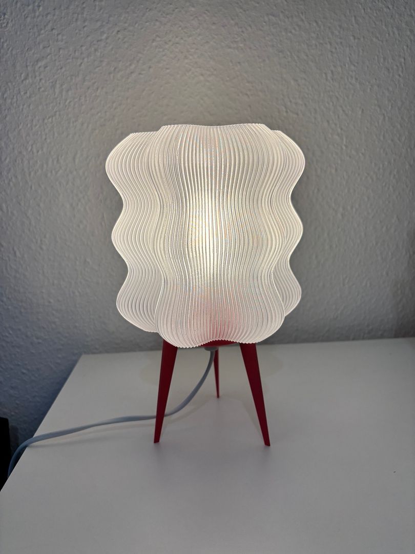 Modern Ribbed LED Table Lamp