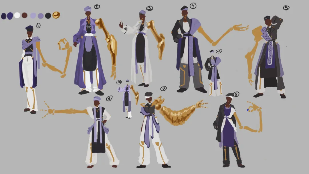 Honours project character concepts