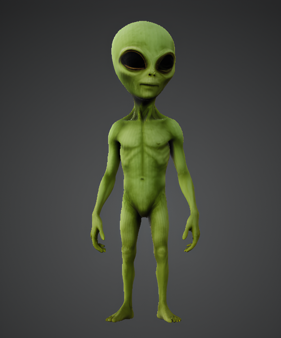 Alien detailed 3D model