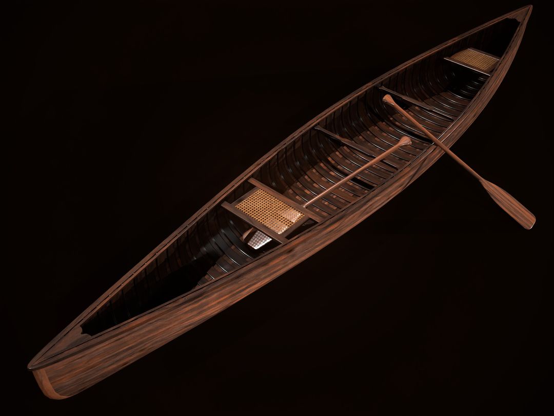 Game Ready Canoe with Paddle
