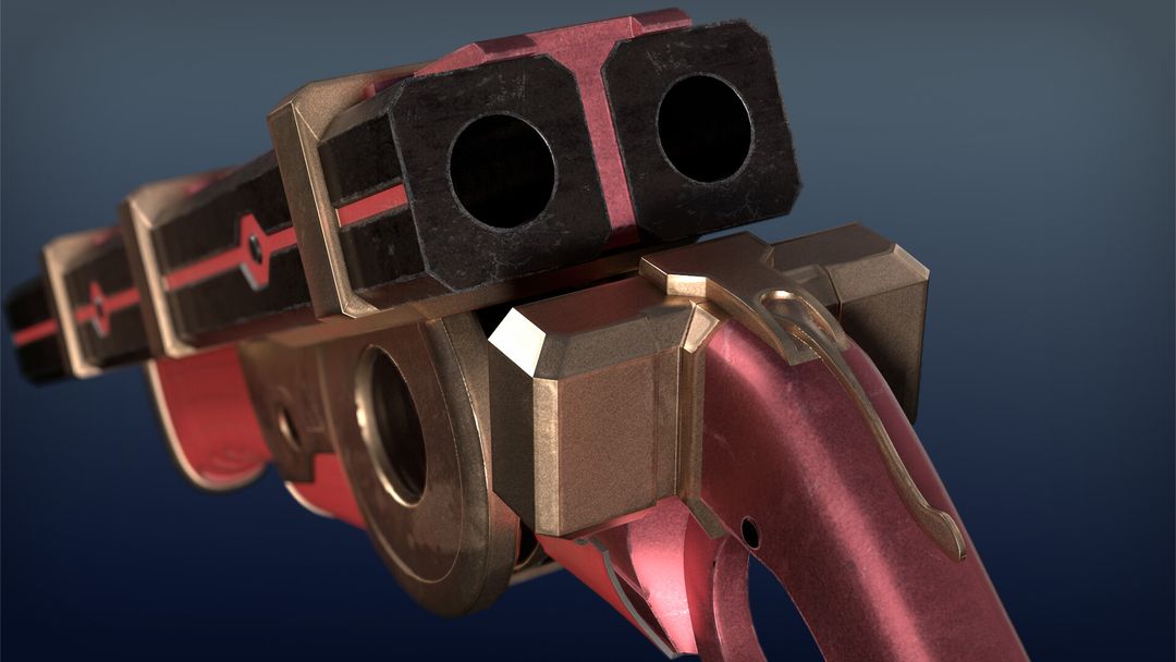 Scifi Double-Barreled Shotgun