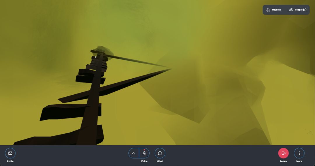 Web VR Music Environment: Outgoing Decent Area