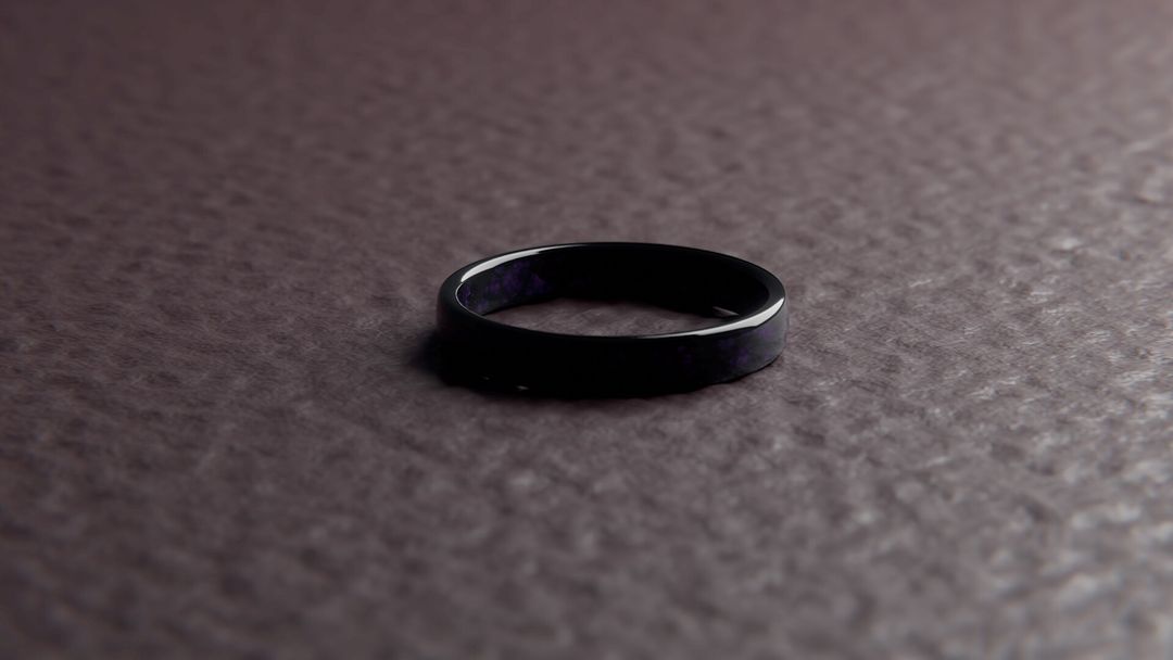 Obsidian ring