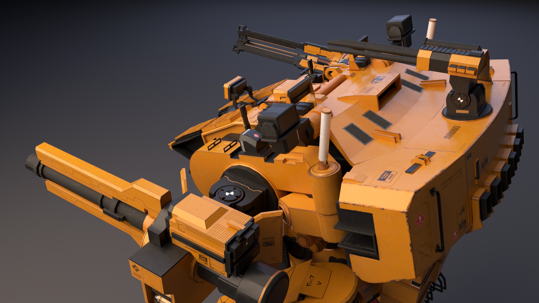 T-99 Mech — Hard-Surface & Texturing