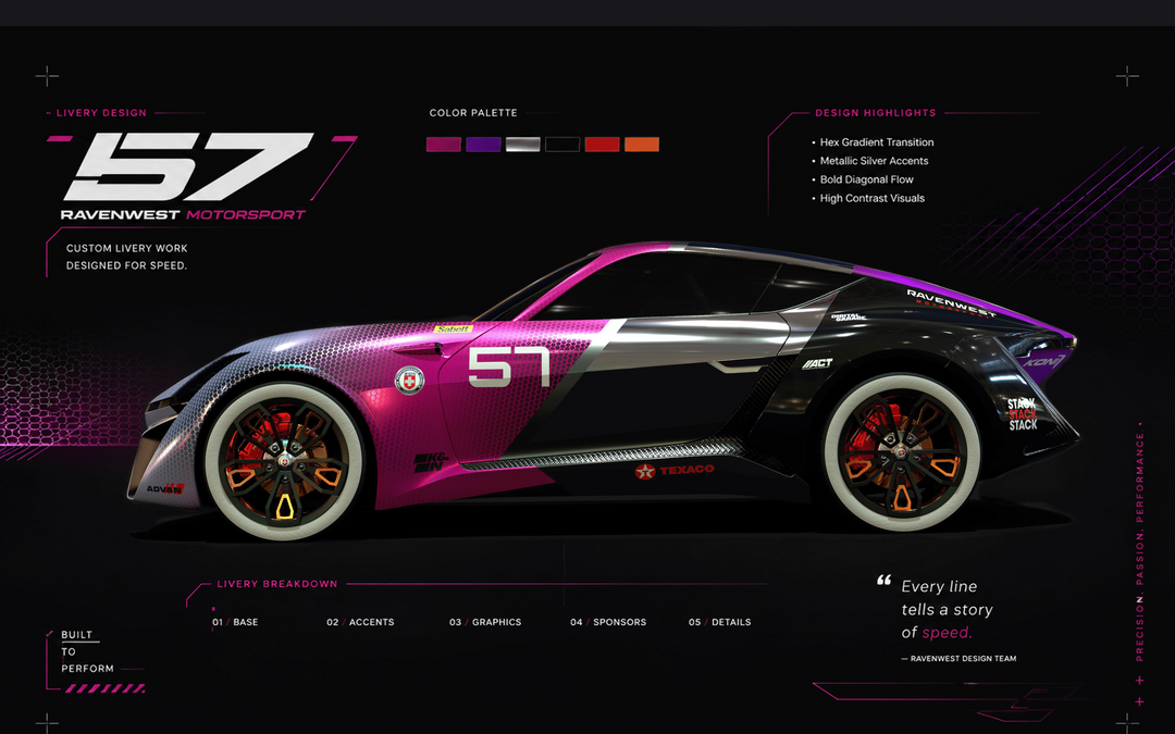 X-taon Concept Car — Livery Design & Texturing