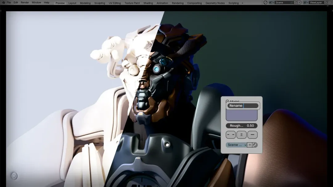 Shading Menu (Blender)