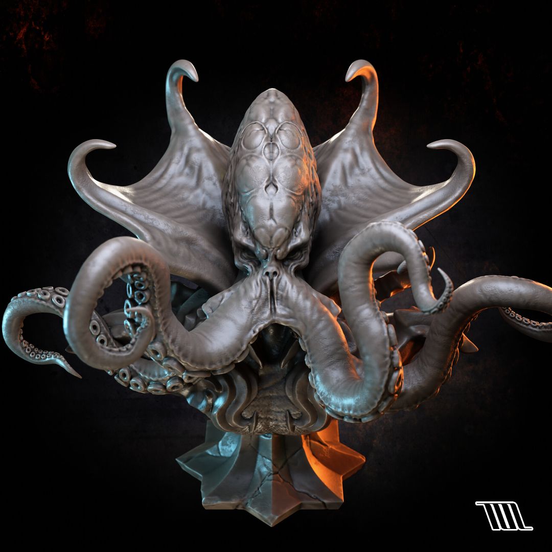 Illithid Mind Flayer bust
