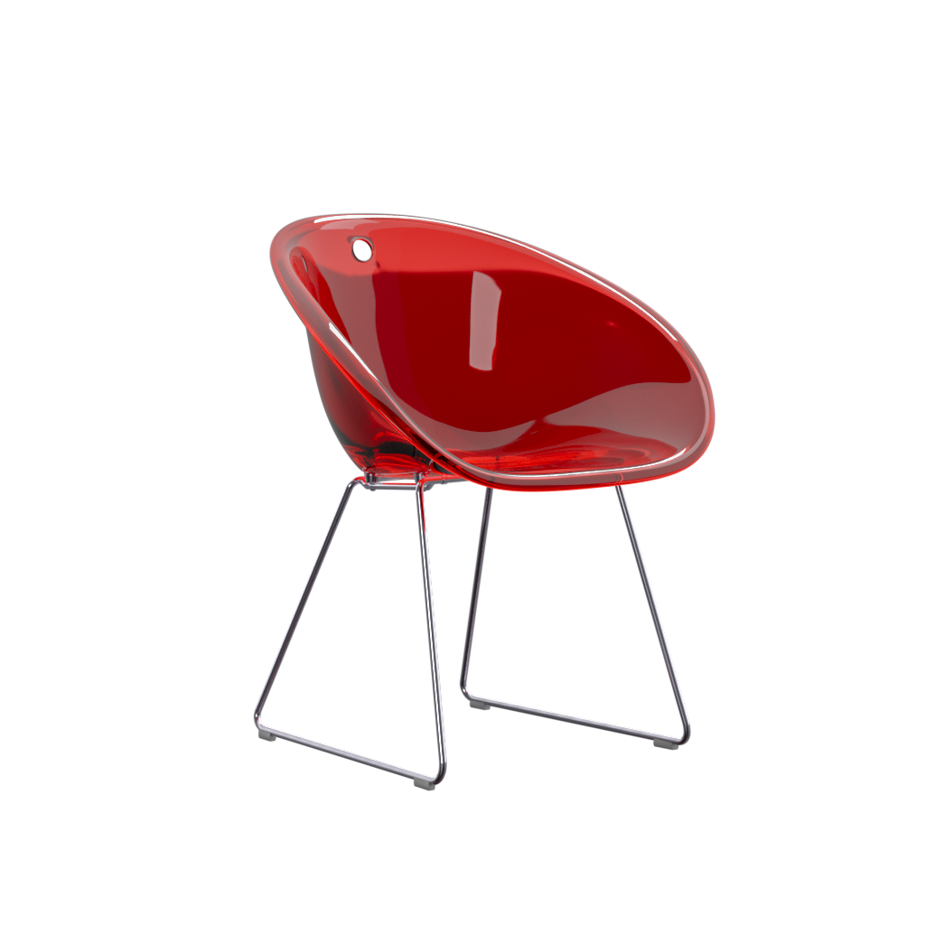 Translucent Shell Chair — Studio Render