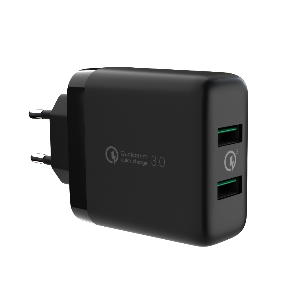 USB Alza Wall Charger — Product CGI