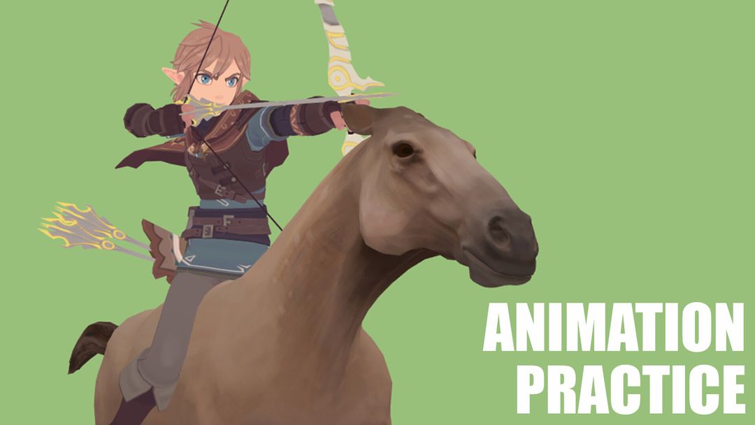 Animation Practice - Mounted Archery