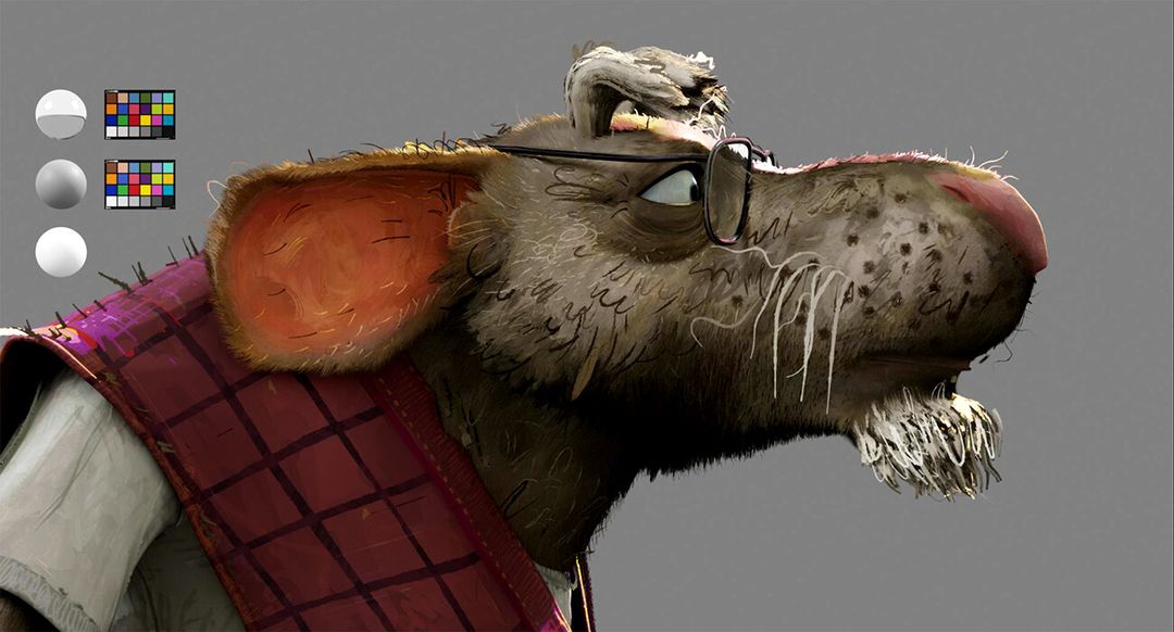 Splinter Look Dev- TMNT Mutant Mayhem
