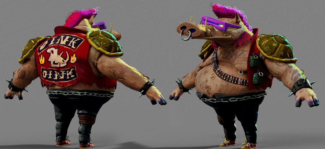 Bebop LookDev - TMNT mutant mayhem