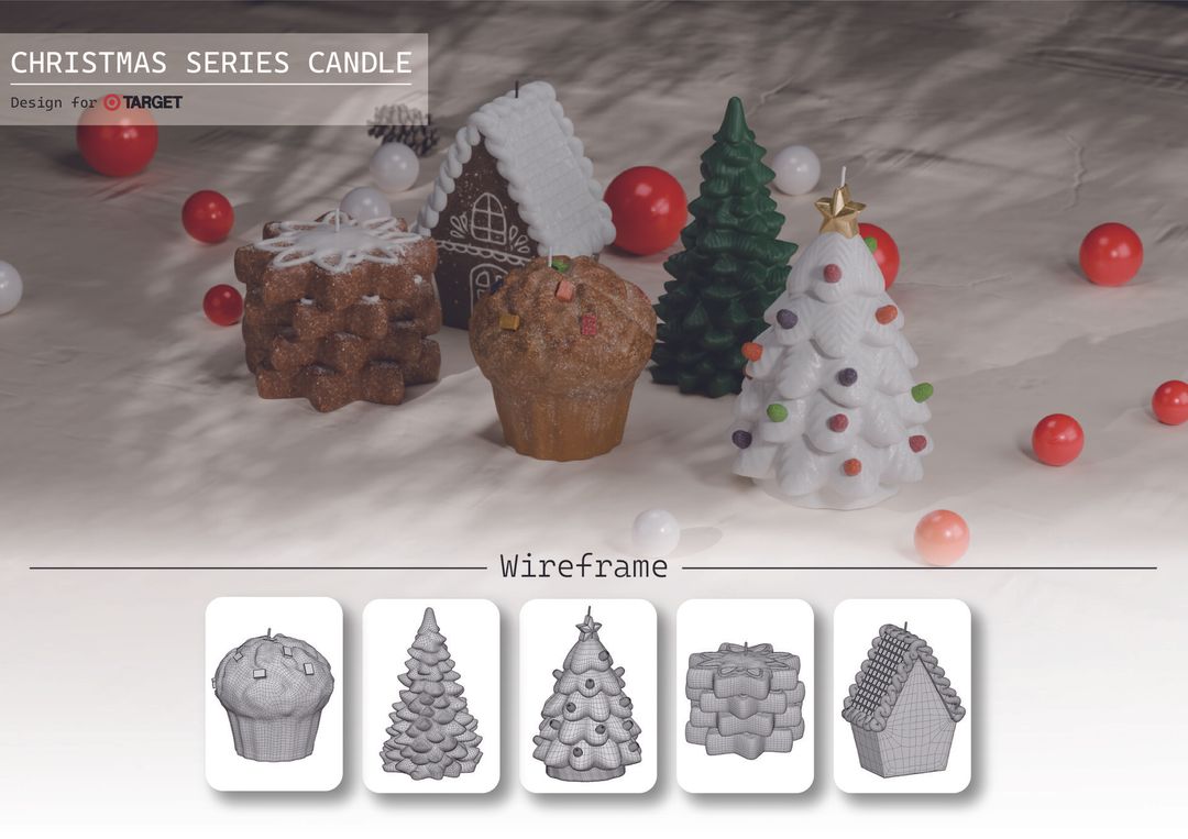 Christmas collection candle