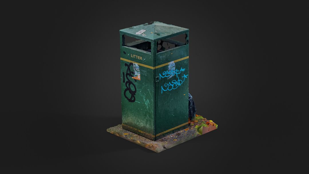 [Photogrammetry] UK Street Litter Bin