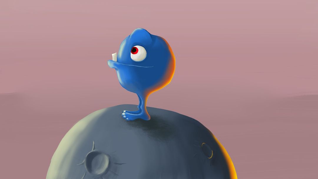 Simple monster: Discovering Krita