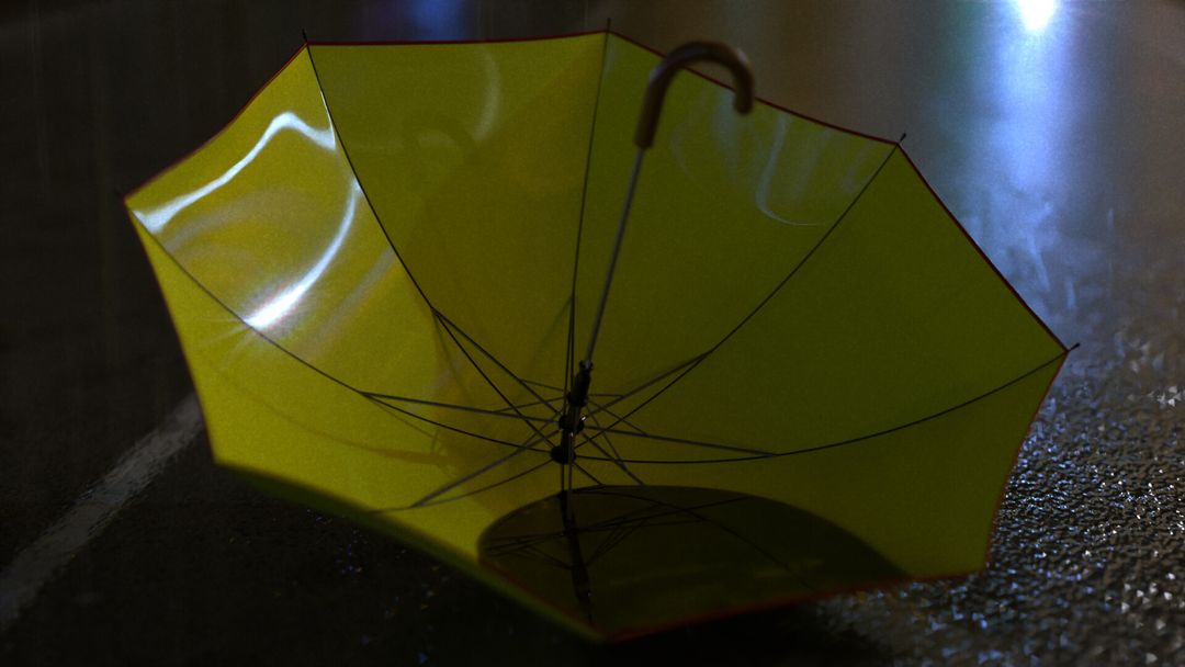 Weekly Blender challenge: theme: umbrella/ parapluie