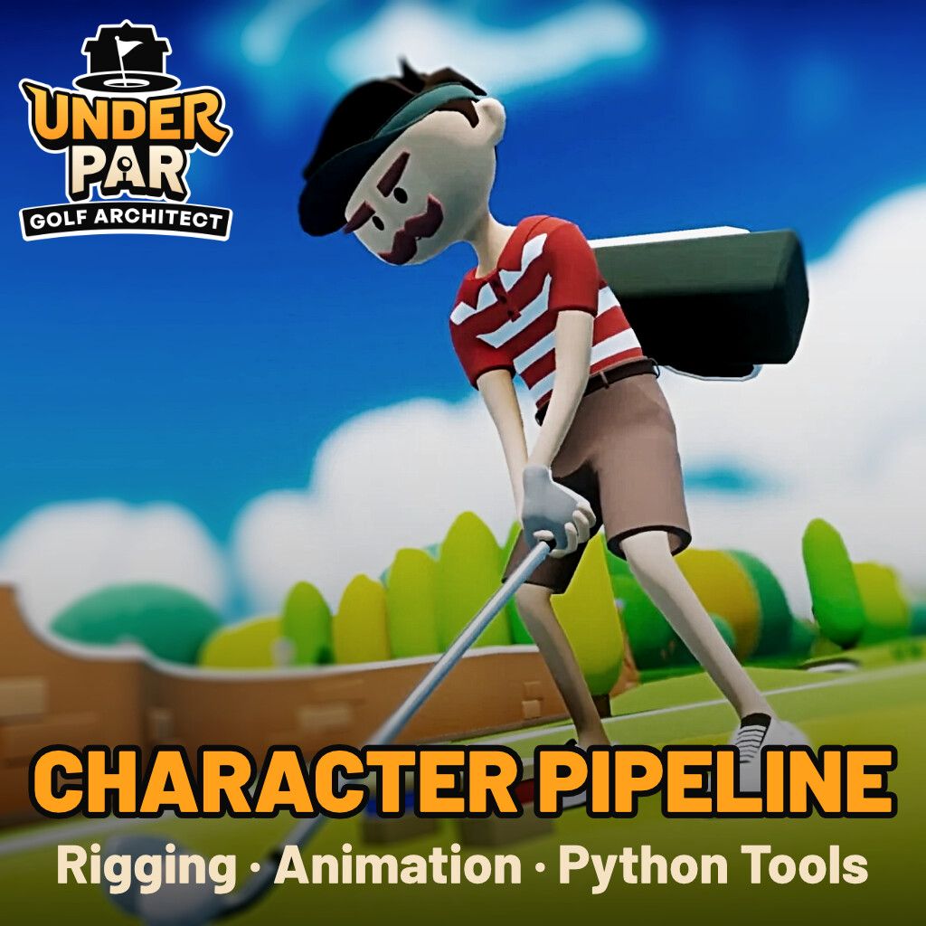 Under Par Golf Architect — Character Pipeline | Rigging, Animation & Python Tools