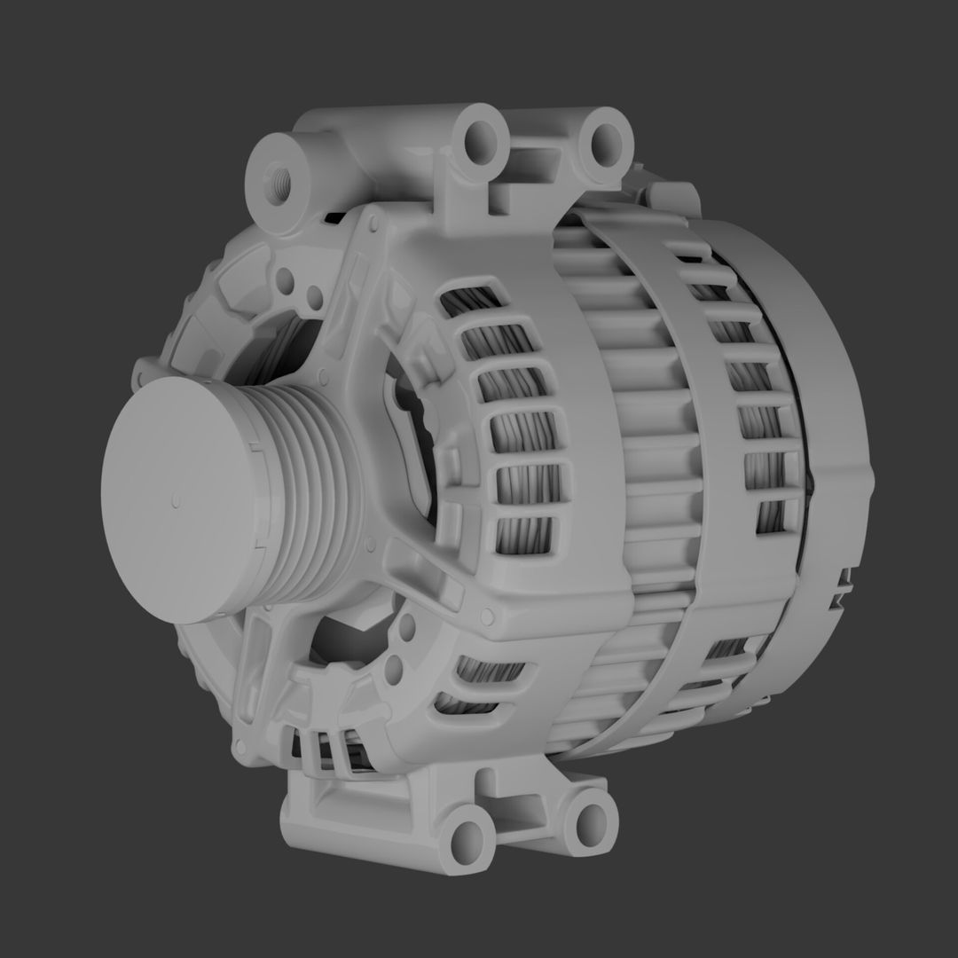 BOSCH 1986 Alternator - 3D Visualization
