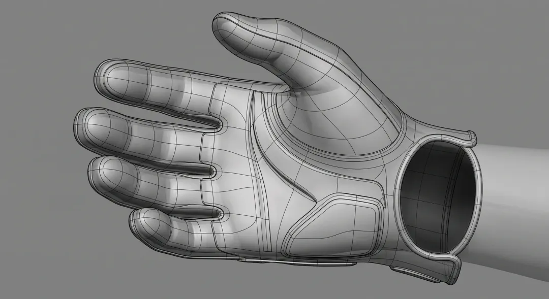High-Res Hand Armor: Sub-Division Modeling & Topology Breakdown