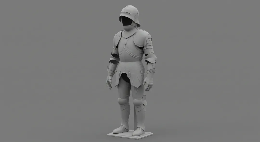 Full Plate Armor Suit | High-Resolution NURBS Geometry