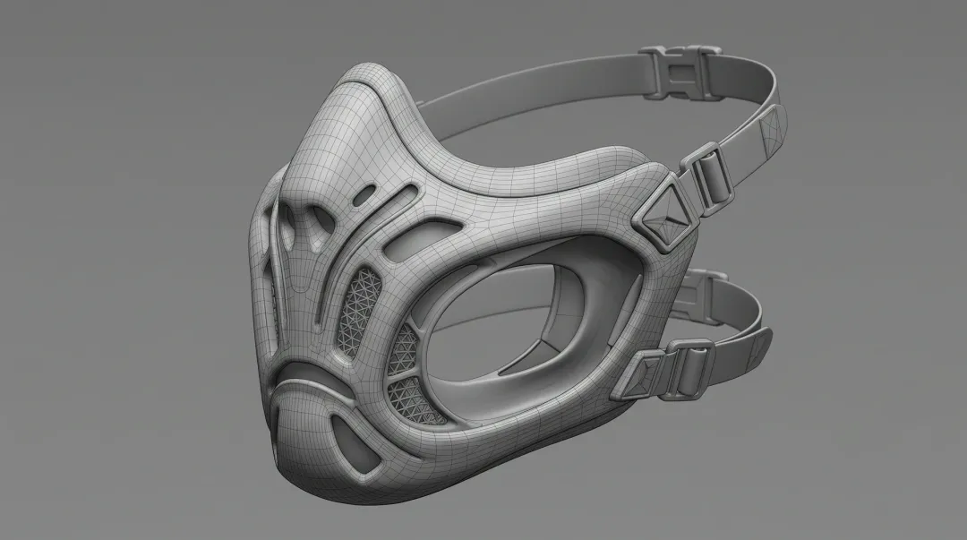 Techwear Operative Respirator | Hard Surface Character Gear
