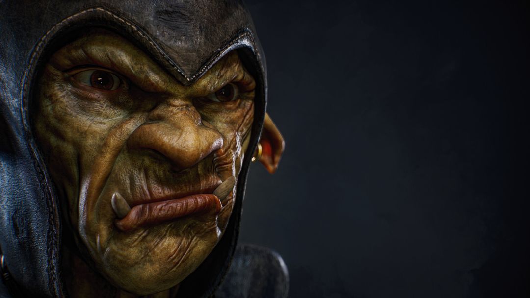 Norg the Goblin, Chief of the Crab Dock | Half-Bust Character