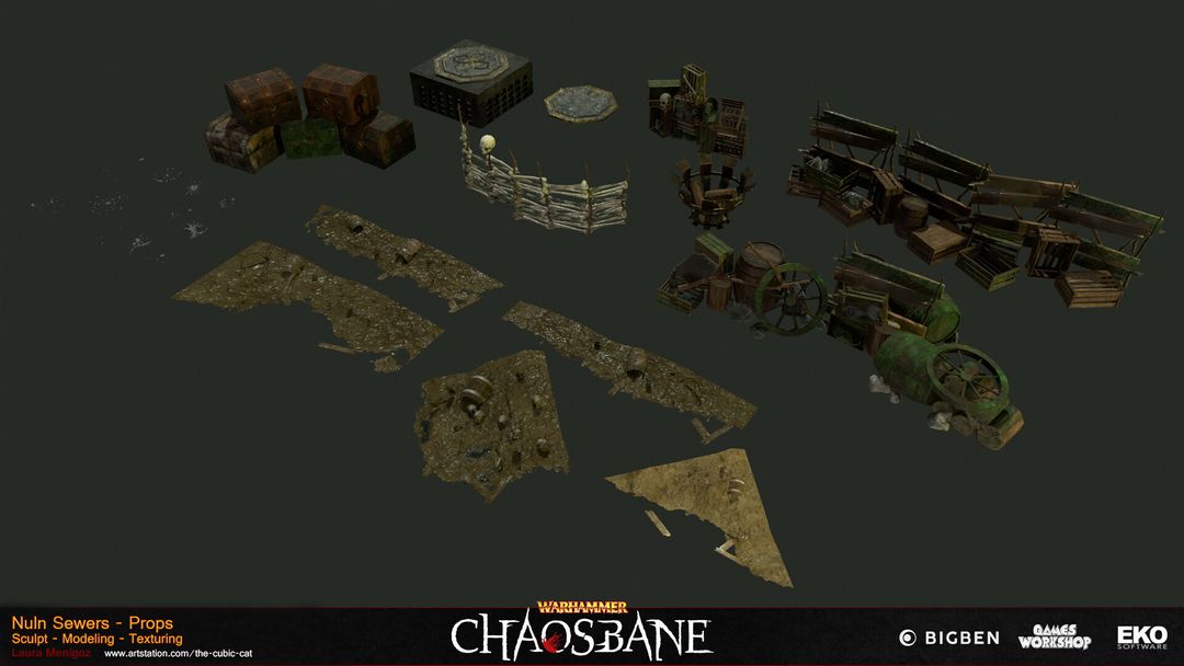 Warhammer: Chaosbane | Sewers Props
