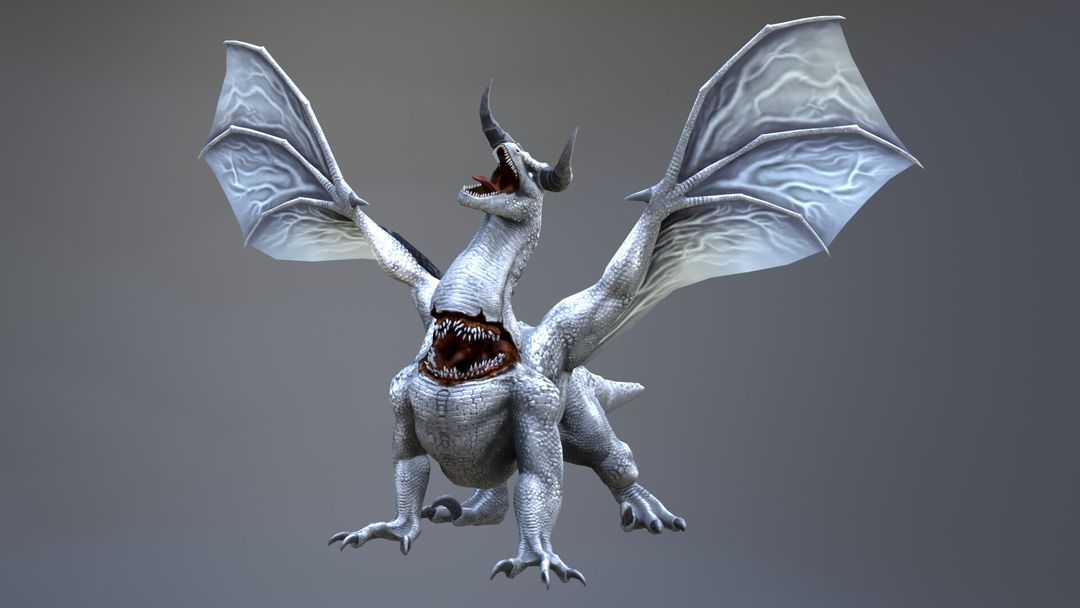 Game-Ready Characteer | Albino Dragon
