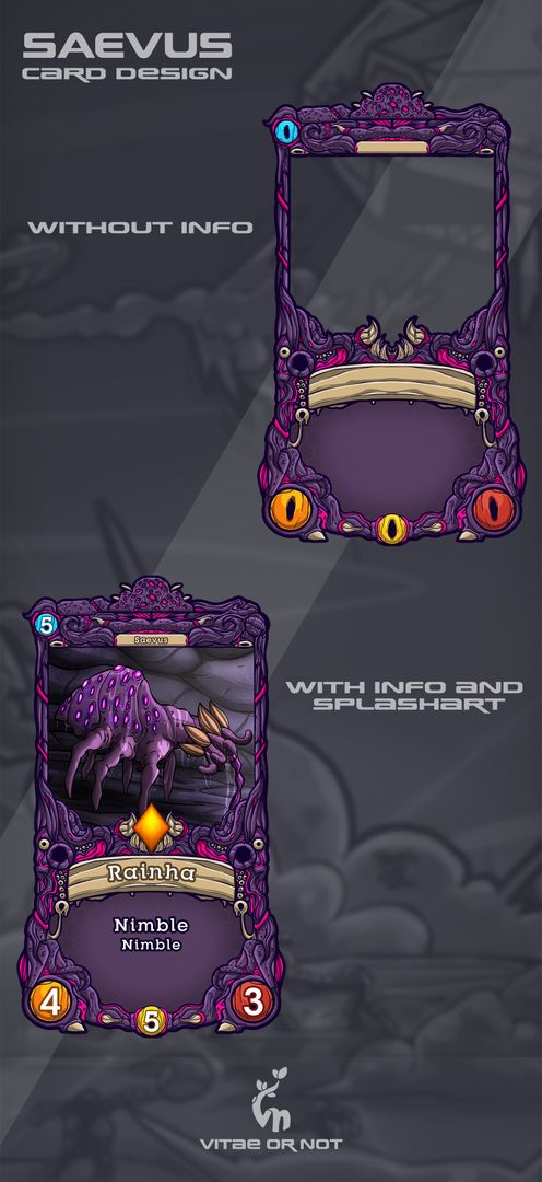 Saevus card design
