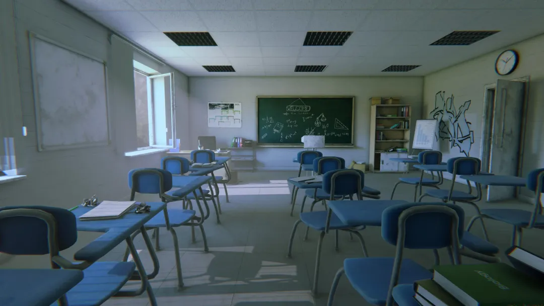 Unity VR Environment: Classroom (Lighting & LookDev)