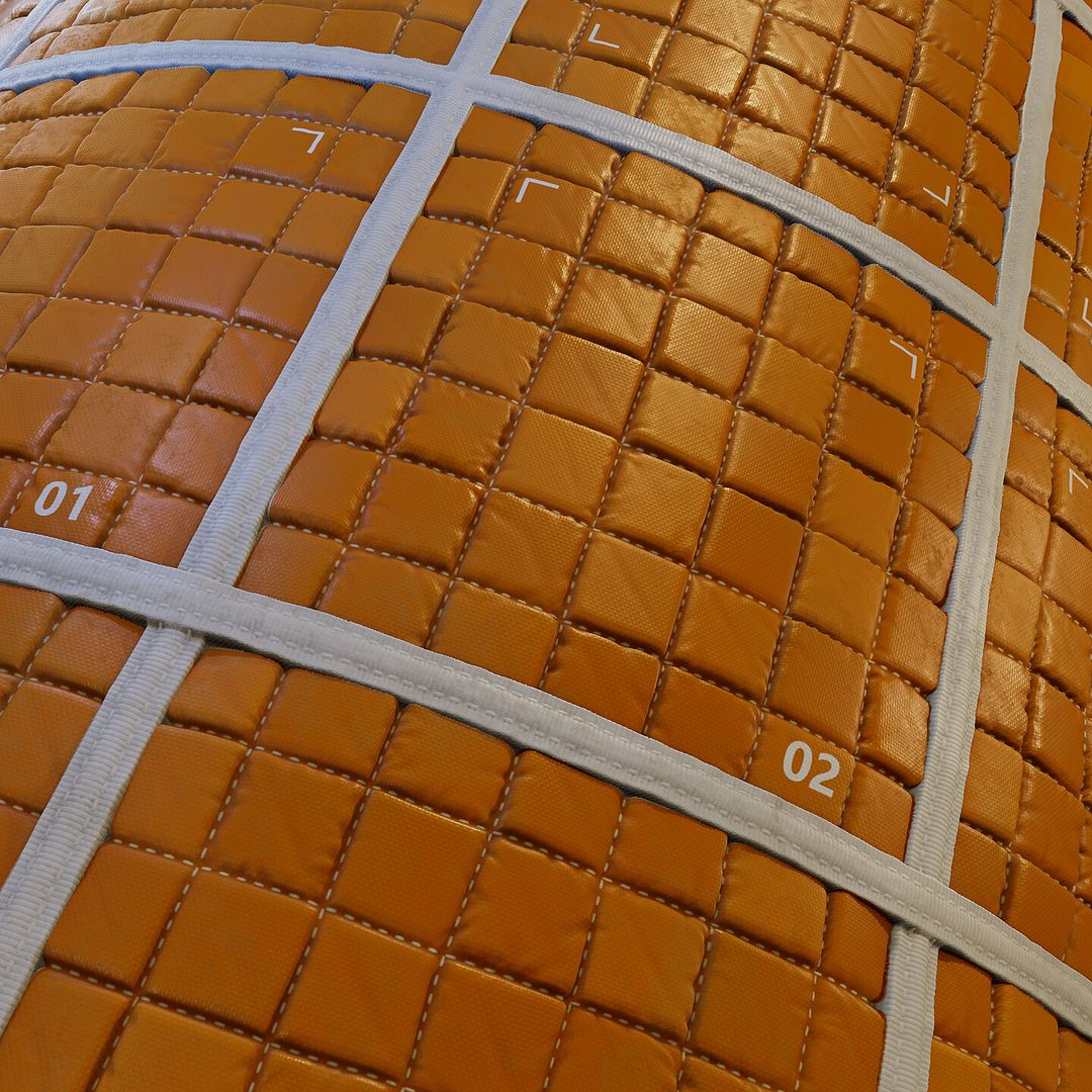 Sci-fi padded material - made in Substance 3D Designer