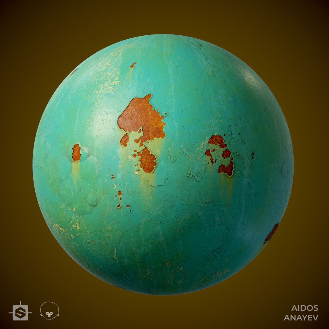 Old painted metal texture