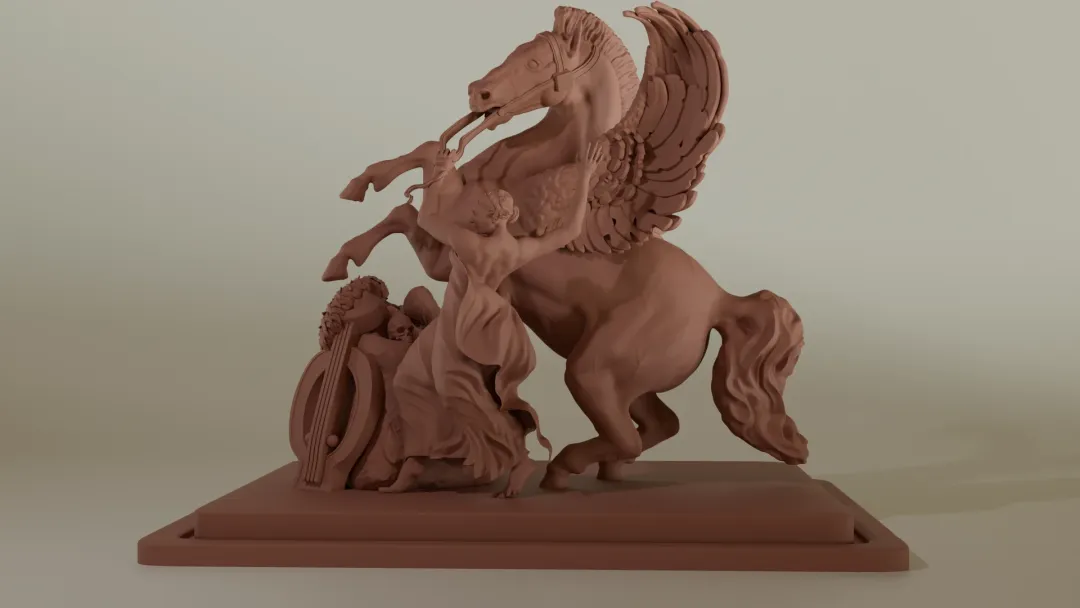 Fame escorting Pegasus