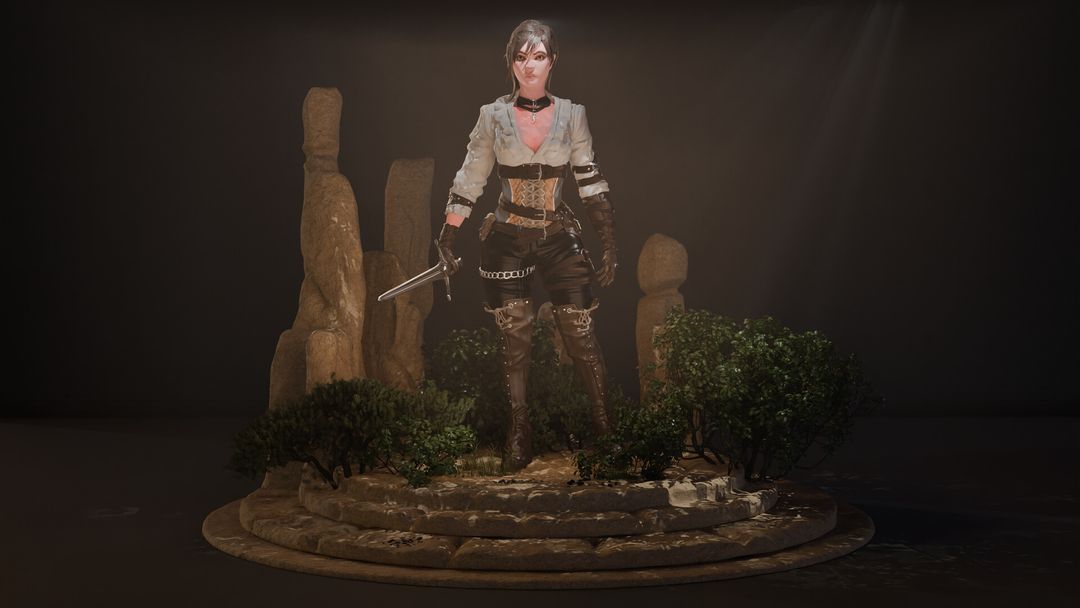 Medieval female assasin