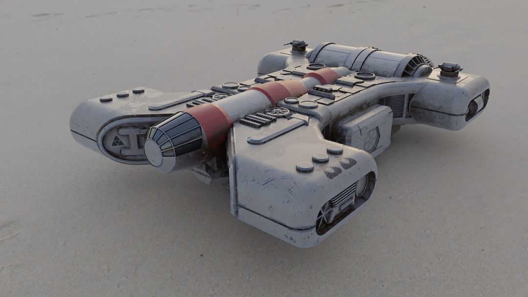 Corellian starship (starwars fun art)
