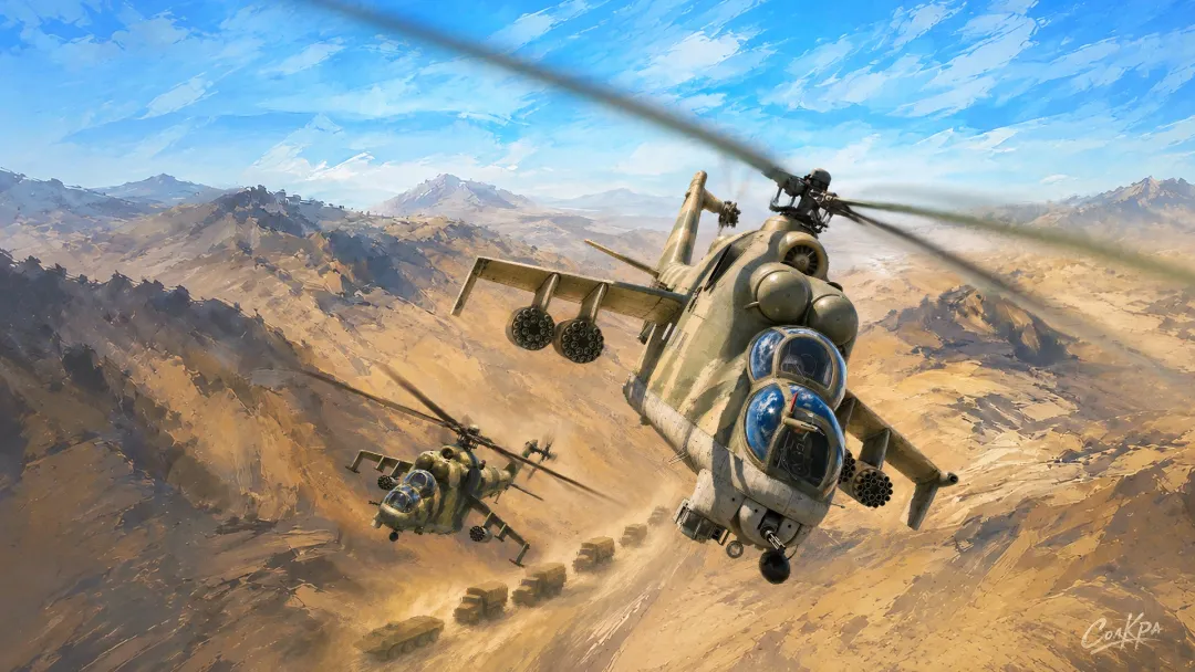 Mi-24V: Afghan Convoy Escort