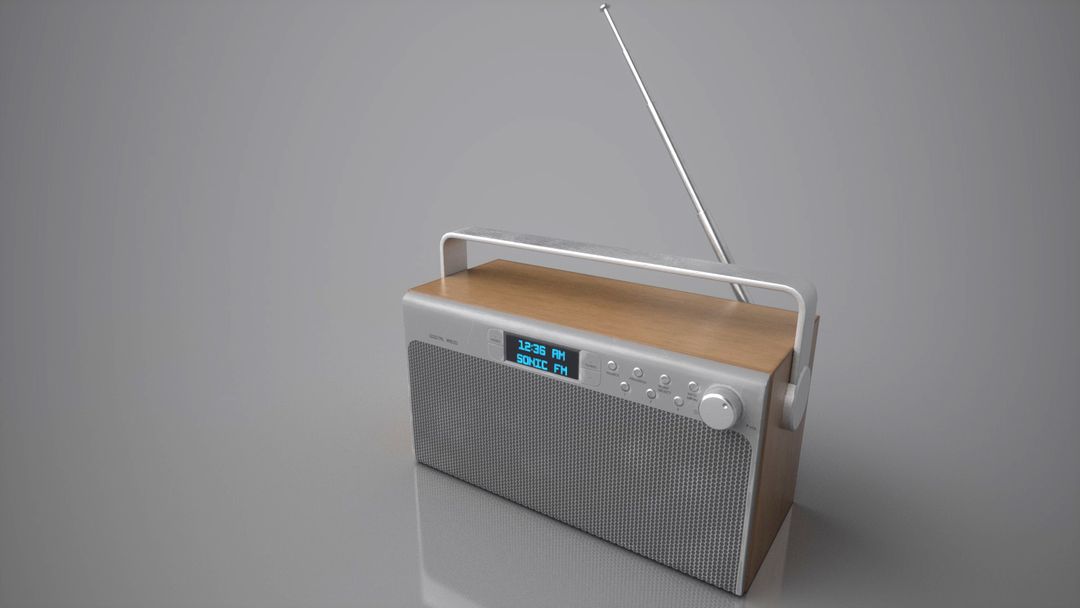 Portable radio game prop