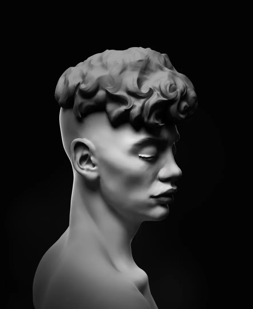 Portraits B&W. Speed Sculpts.