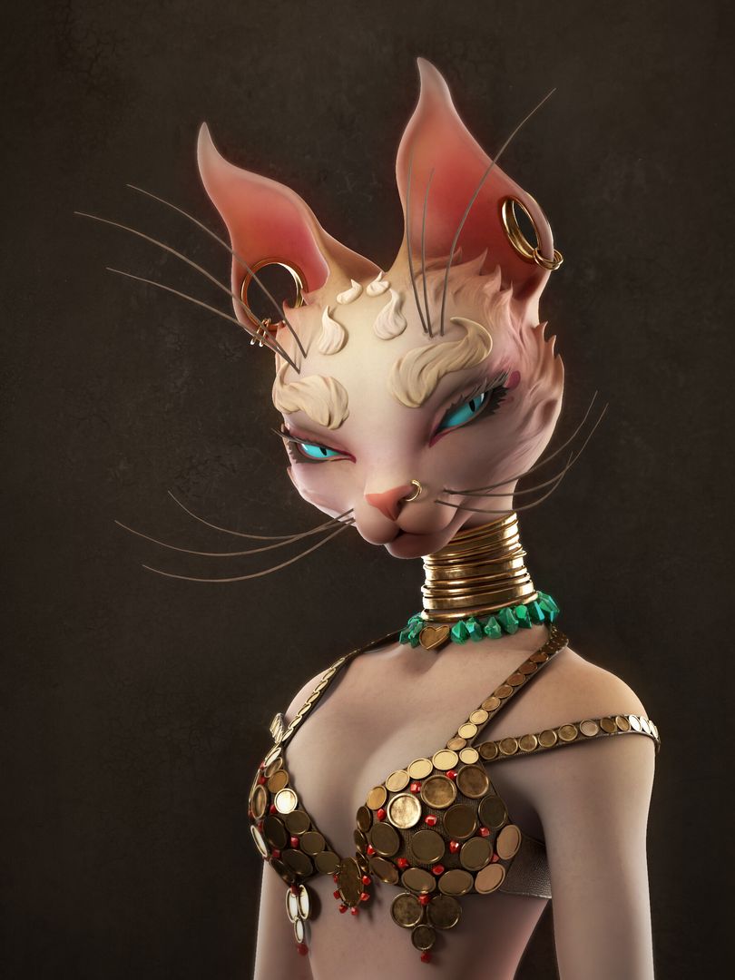 Mysterious cat